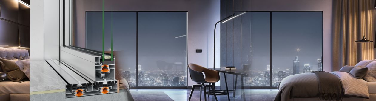 Minimal συρόμενο θερμομονωτικό σύστημα SMARTIA M630 PHOS